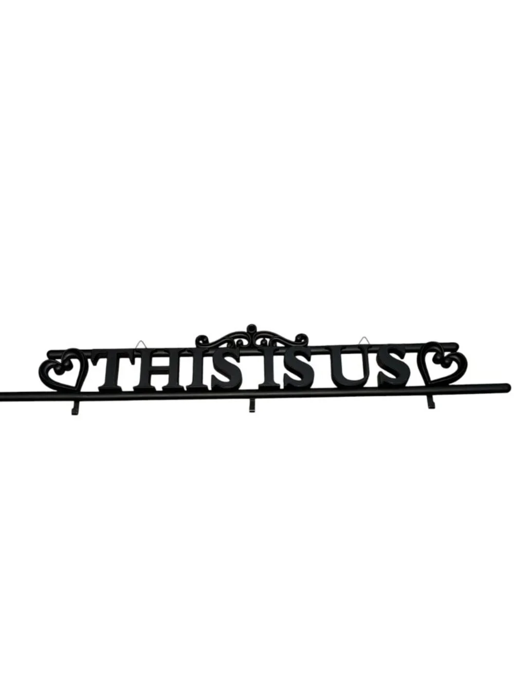 This Is Us Decorative Wall Hook With Heart Accents